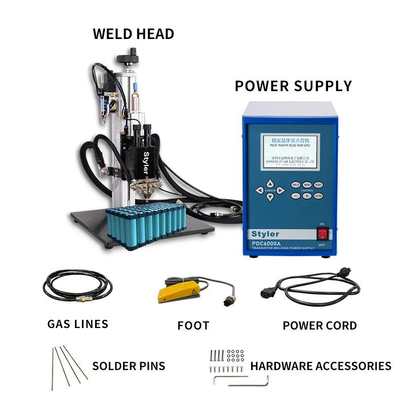 Styler Lithium Battery EV Cell Battery 18650 Battery Pack Spot Welder